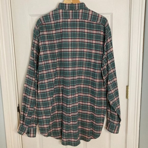RRL Ralph Lauren Polo Scotch Plaid Flannel Shirt Size XL - Picture 4 of 6